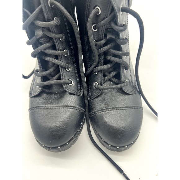 Wonder Nation Black Combat Boots NWOT - Picture 8 of 10